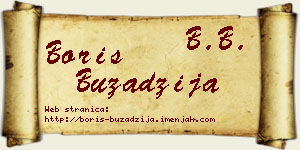 Boris Buzadžija vizit kartica